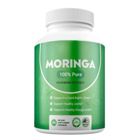 Moringa Capsules, Pura Moringa Leaf Energy, Metabolism & Immune Support, Healthcare Supplement & Vitamins 60pcs Dietary Supplement Capsules (Option: Moringa Capsules)